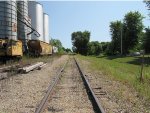 Blandinsville Il. Grain Elevator looking East down KJR main Line